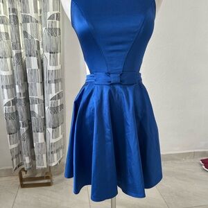 Guess by Marciano Royal Blue Sleeveless Cutout Dress